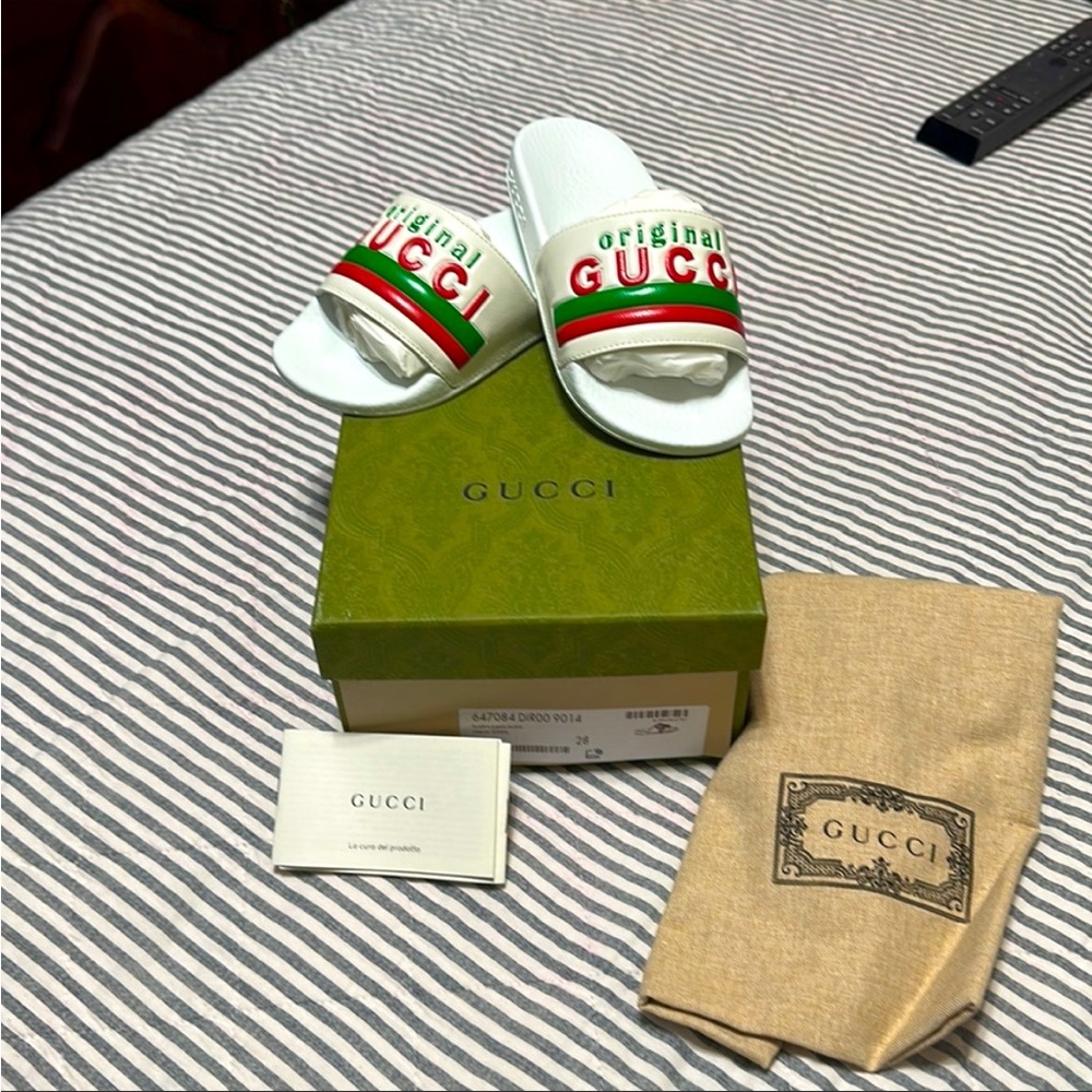 NWT Gucci slides for boys.